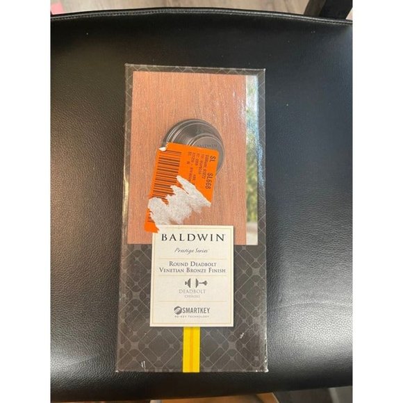 Baldwin Prestige 380 Round Single Cylinder Deadbolt Featuring SmartKey in Veneti - Picture 4 of 5